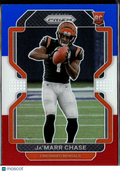 Ja'Marr Chase 2021 Prizm Red White & Blue Prizm Rookie RC Cincinnati Bengals