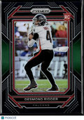 Desmond Ridder 2023 Chronicles Prizm Black RC Green Prizm 25/49 Atlanta Falcons
