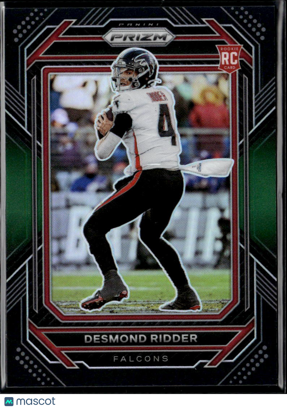 Desmond Ridder 2023 Chronicles Prizm Black RC Green Prizm 25/49 Atlanta Falcons