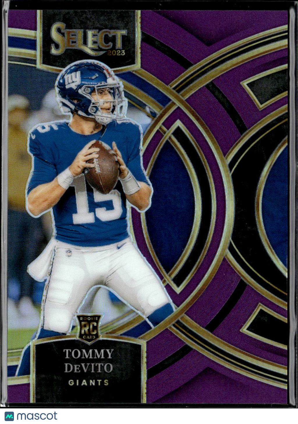 Tommy DeVito 2024 Select Purple Prizm Rookie RC 46/75 New York Giants