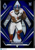 Malik Nabers 2024 Phoenix Blue Rookie RC 37/249 New York Giants