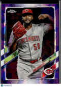 Amir Garrett 2021 Topps Chrome Sapphire Purple Refractor 5/10 Cincinnati Reds
