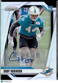 Chop Robinson 2024 Prizm Auto Autograph Silver Rookie RC Miami Dolphins