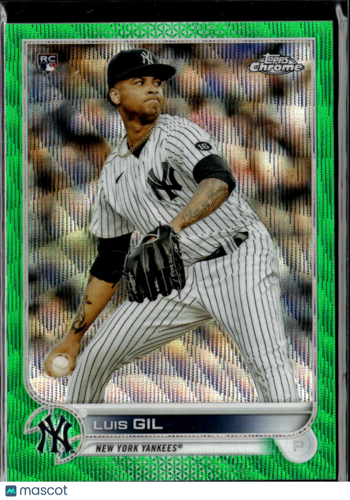 Luis Gil 2022 Topps Chrome RC Green Sonic Refractor /99 New York Yankees