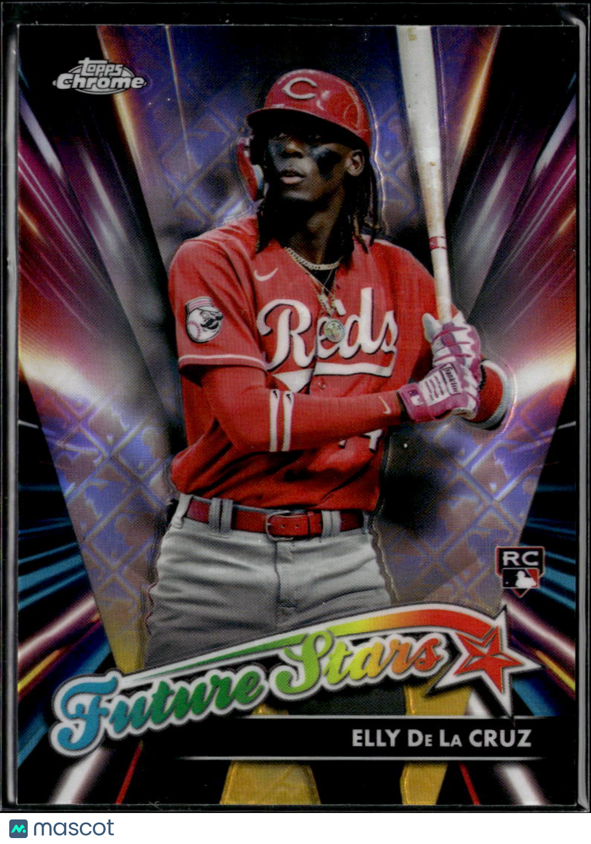 Elly De La Cruz 2024 Topps Chrome Future Stars Logofractor Rookie RC Reds