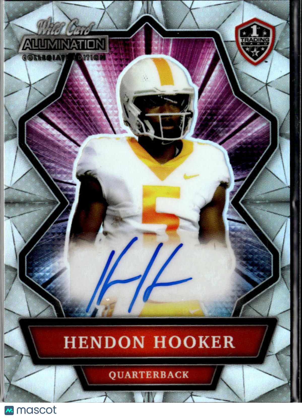 Hendon Hooker 2021 Wild Card Alumination Auto Autograph RC Tennessee Volunteers