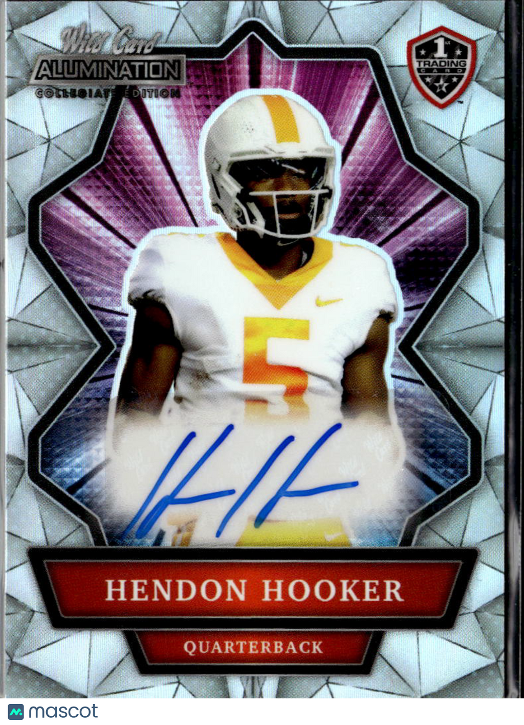 Hendon Hooker 2021 Wild Card Alumination Auto Autograph RC Tennessee Volunteers