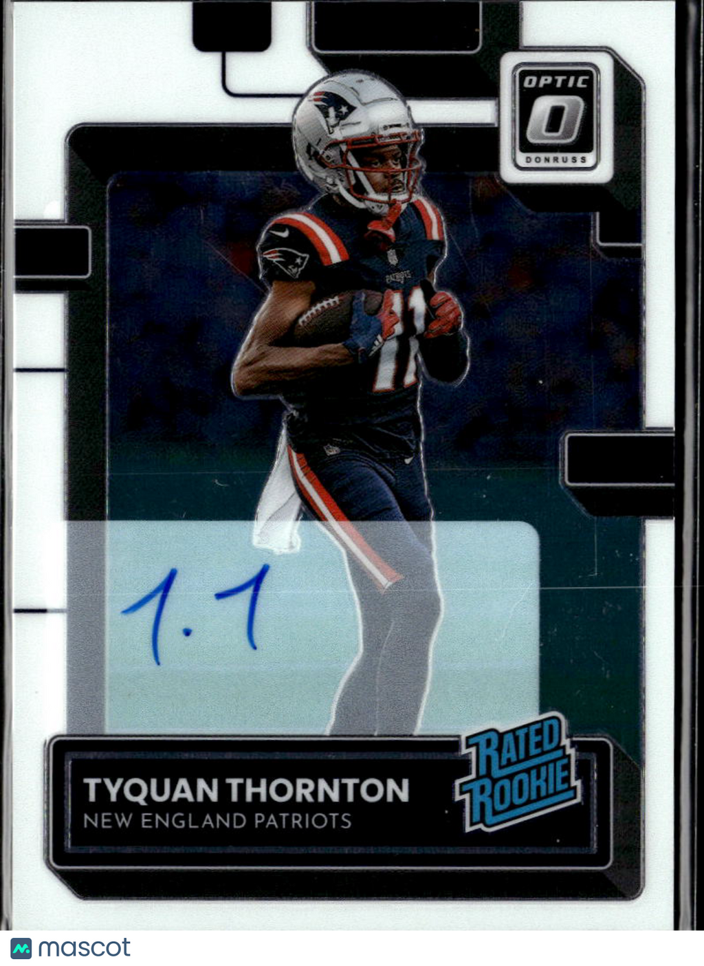Tyquan Thornton 2023 Optic Rated Rookie Auto Autograph 94/150 Patriots Chiefs