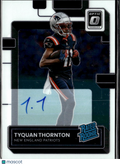 Tyquan Thornton 2023 Optic Rated Rookie Auto Autograph 94/150 Patriots Chiefs
