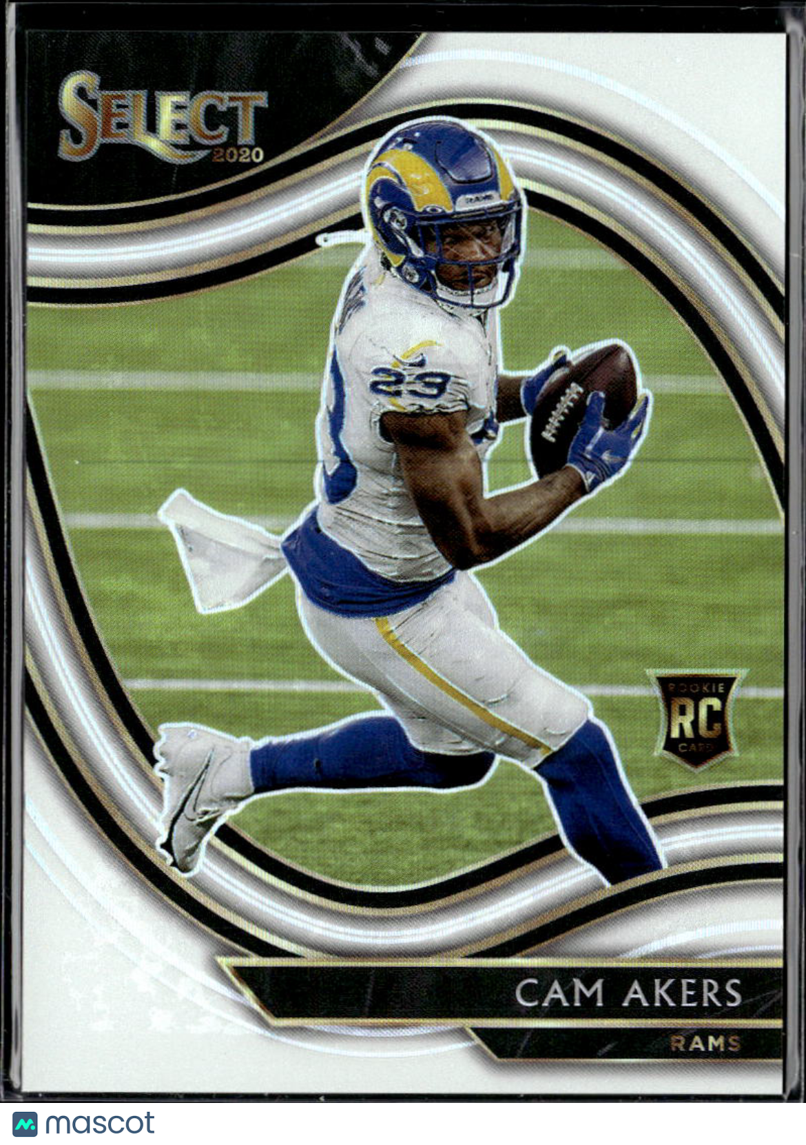 Cam Akers 2020 Select Field Level White Prizm Rookie RC 10/35 Los Angeles Rams