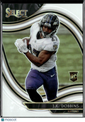 J.K. Dobbins 2020 Select Field Level White Prizm Rookie RC 4/35 Baltimore Ravens