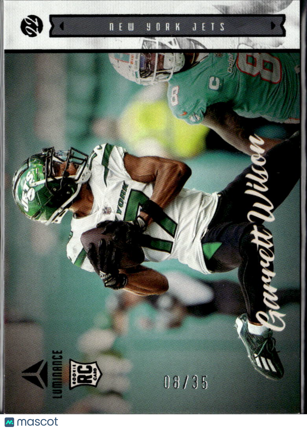 Garrett Wilson 2022 Luminance Black Rookie RC 8/35 New York Jets