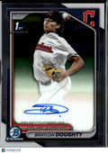 Braylon Doughty 2024 Bowman Chrome 1st Auto Autograph RC Cleveland Guardians