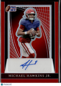 Michael Hawkins Jr. 2024 Leaf Pro Set Auto Autograph RC RED 3/3 Oklahoma Sooners