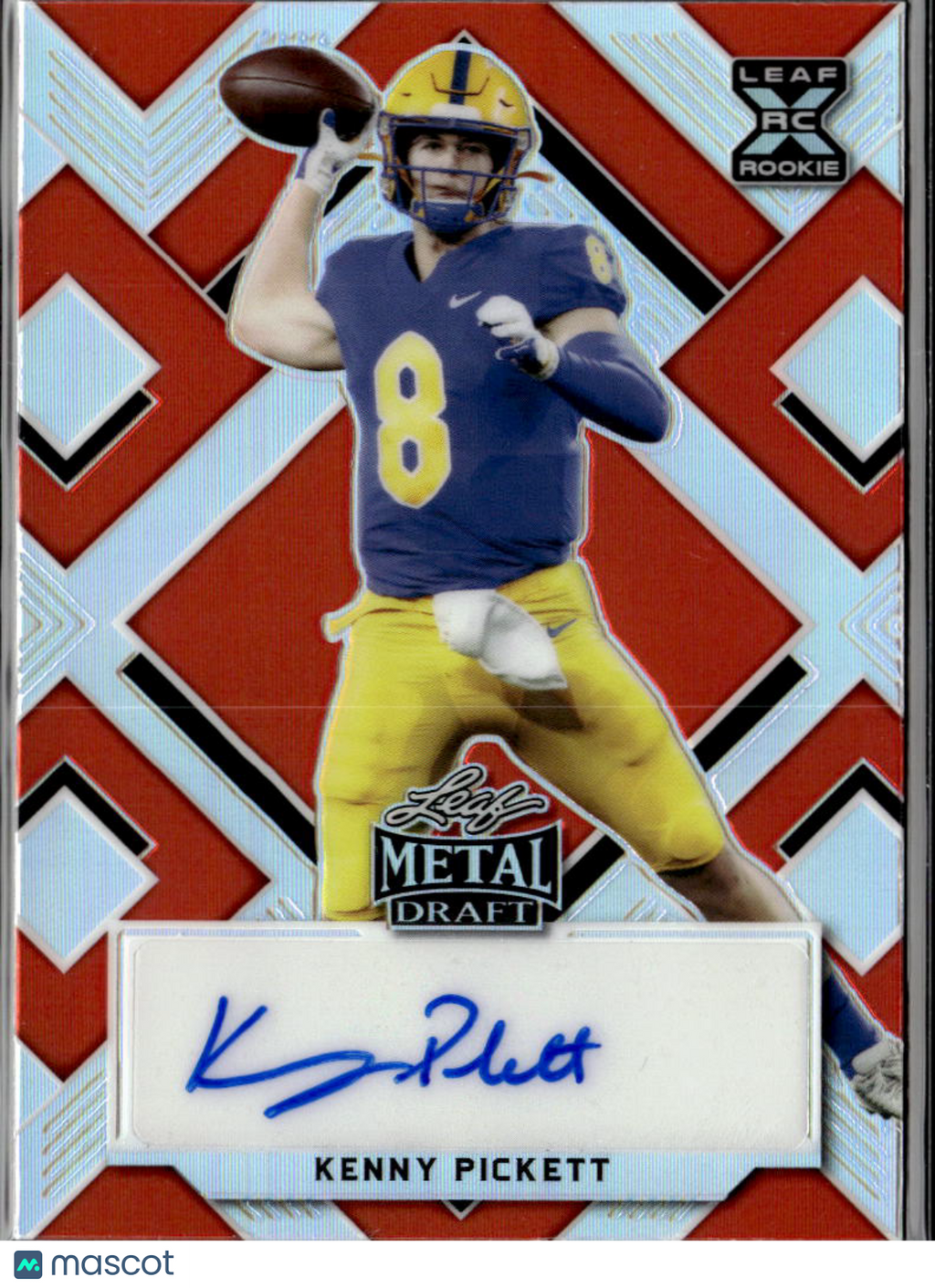 Kenny Pickett 2022 Leaf Metal Auto Autograph RC 2/5 Pittsburgh Panthers