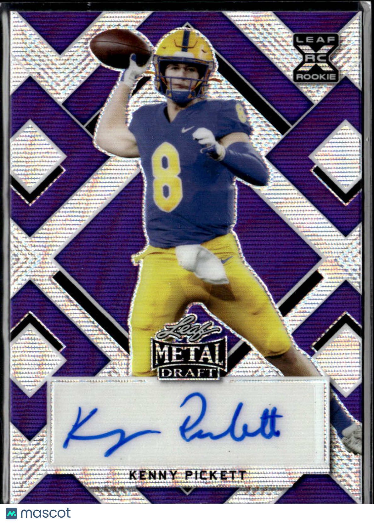 Kenny Pickett 2022 Leaf Metal Auto Autograph RC 14/20 Pittsburgh Panthers