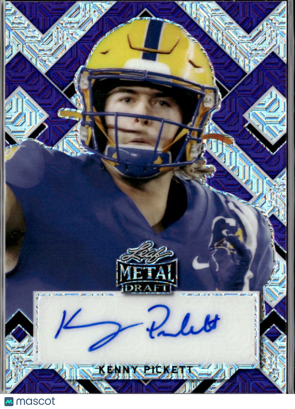 Kenny Pickett 2022 Leaf Metal Auto Autograph RC 8/10 Pittsburgh Panthers