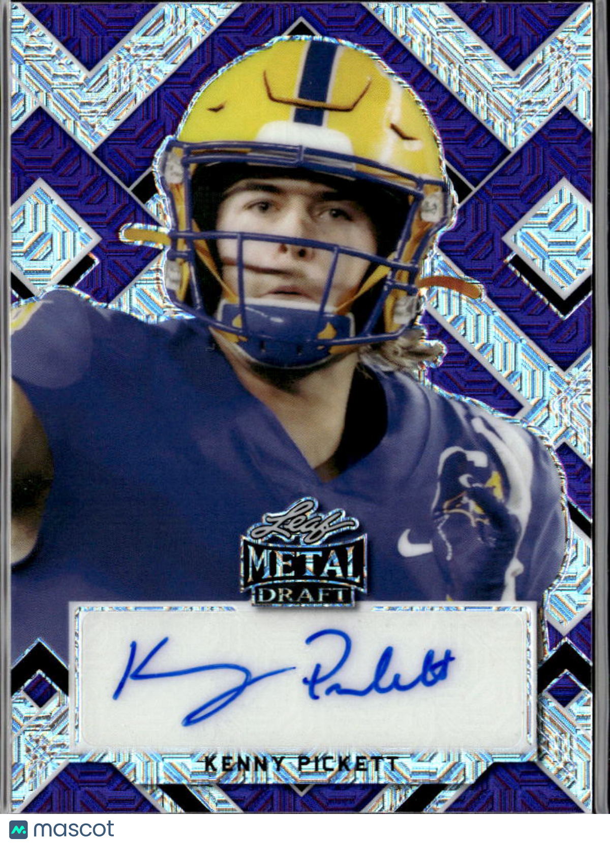 Kenny Pickett 2022 Leaf Metal Auto Autograph RC 8/10 Pittsburgh Panthers