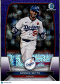 Mookie Betts 2023 Bowman Chrome Purple Mega Box Refractor 132/250 LA Dodgers