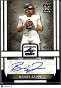 Bailey Zappe 2022 Leaf Ultimate Draft Auto Autograph RC 48/50 Western Kentucky