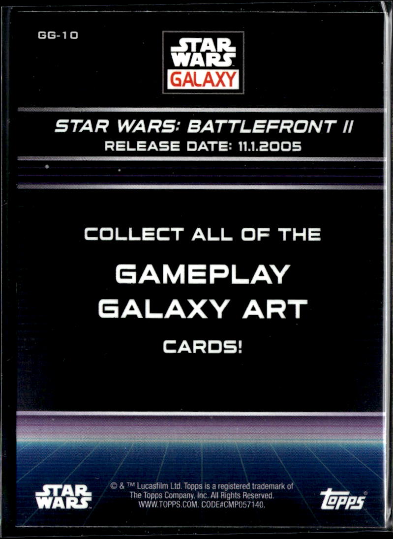 Battlefront II Topps Chrome Star Wars Galaxy Gameplay Galaxy Art #GG-10