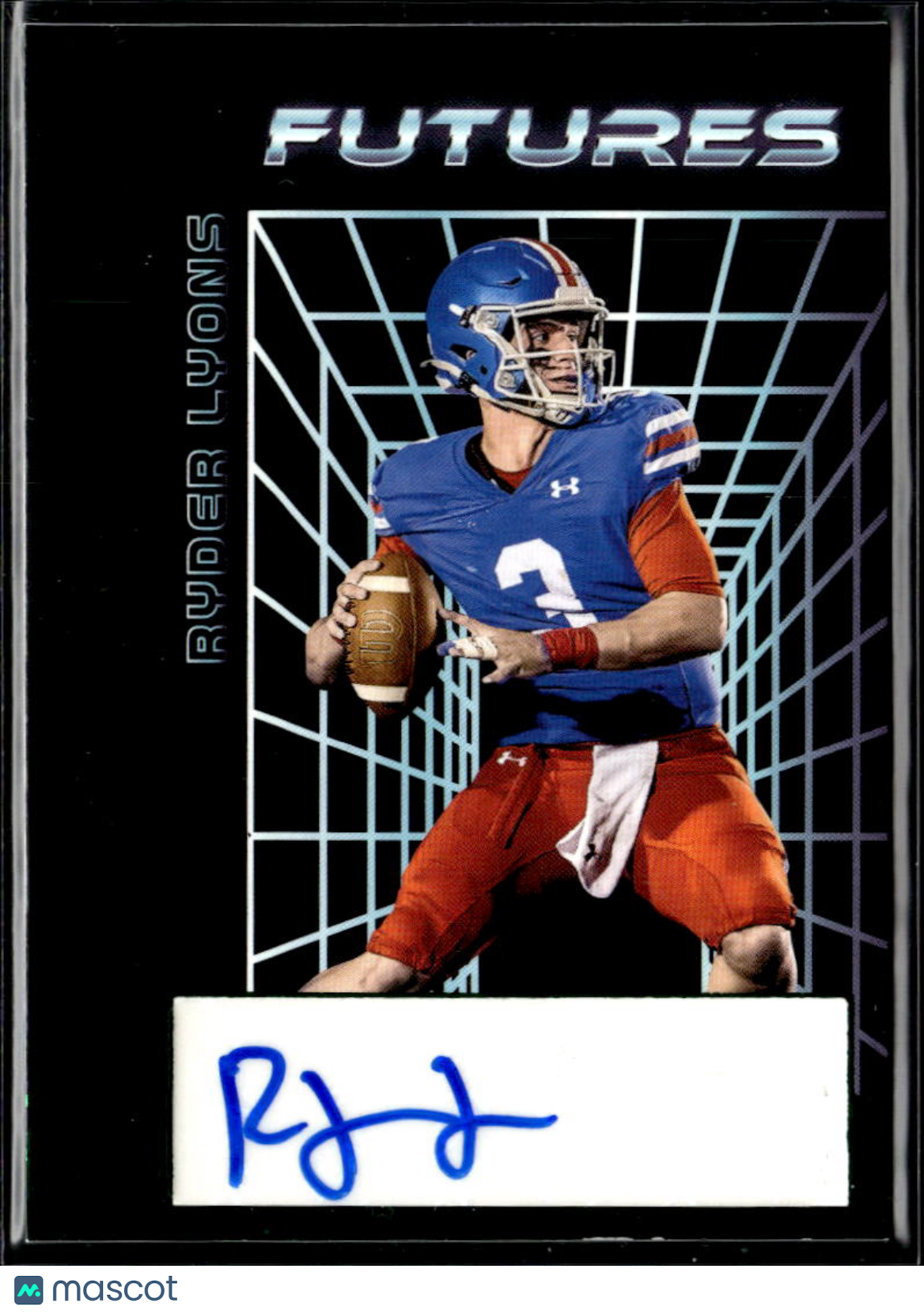 Ryder Lyons 2024 Leaf Futures Auto Autograph RC 16/25 Folsom Bulldogs