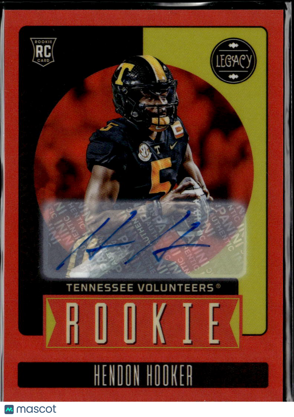Hendon Hooker 2023 Legacy Auto Autograph RC 32/149 Tennessee Volunteers