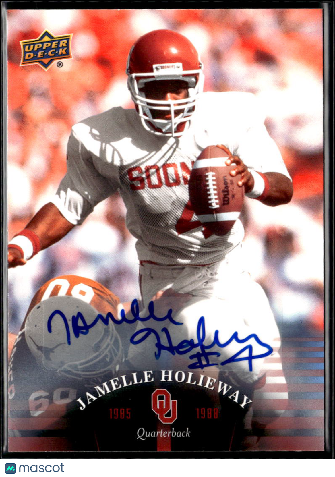 Jamelle Holieway 2011 Upper Deck University of Oklahoma Sooners Auto Autograph