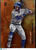 Michael Busch 2021 Bowman Inception Orange RC 2/25 Los Angeles Dodgers