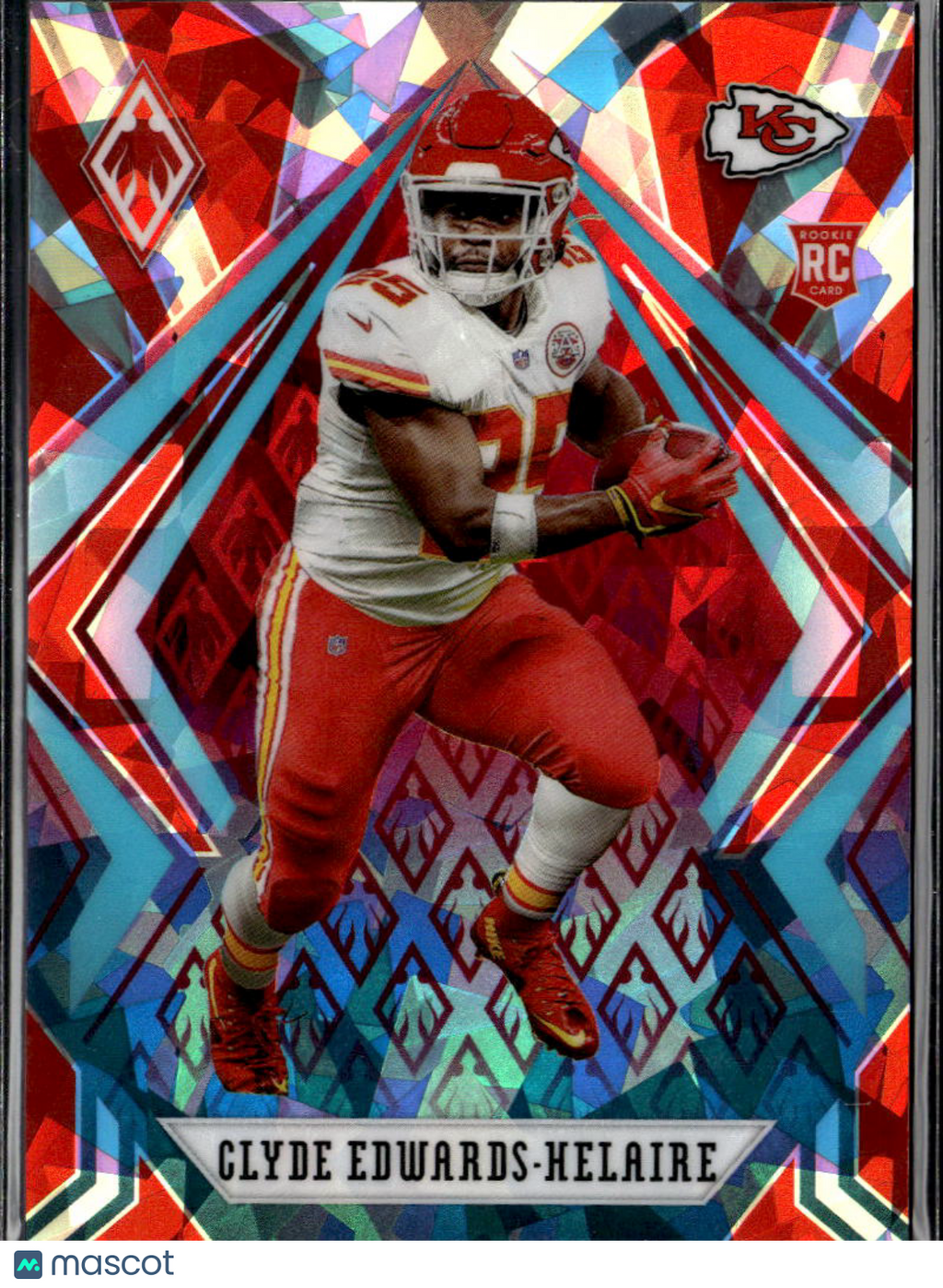 Clyde Edwards-Helaire 2020 Phoenix Fire & Ice Rookie RC 49/50 Kansas City Chiefs