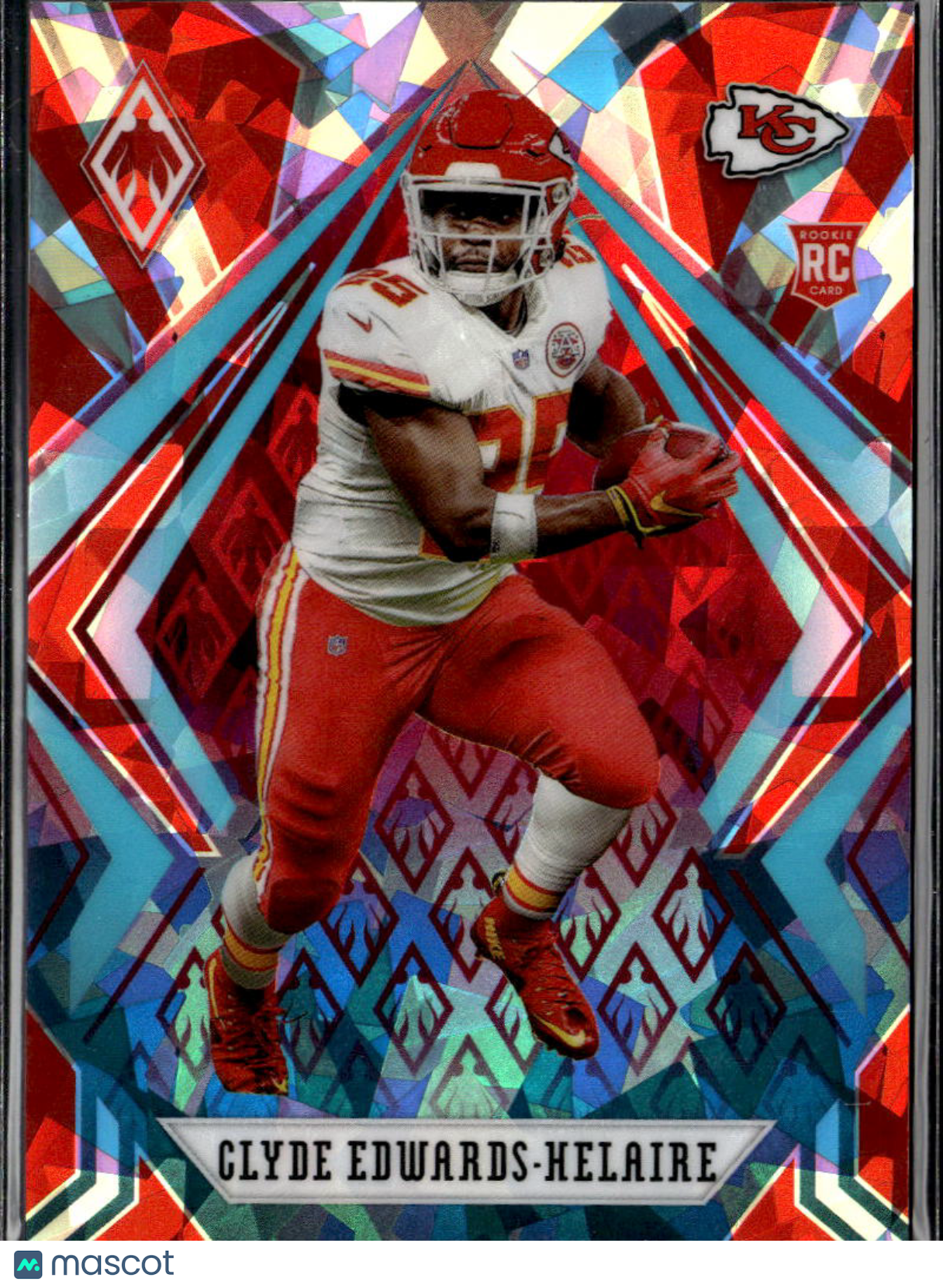 Clyde Edwards-Helaire 2020 Phoenix Fire & Ice Rookie RC 49/50 Kansas City Chiefs