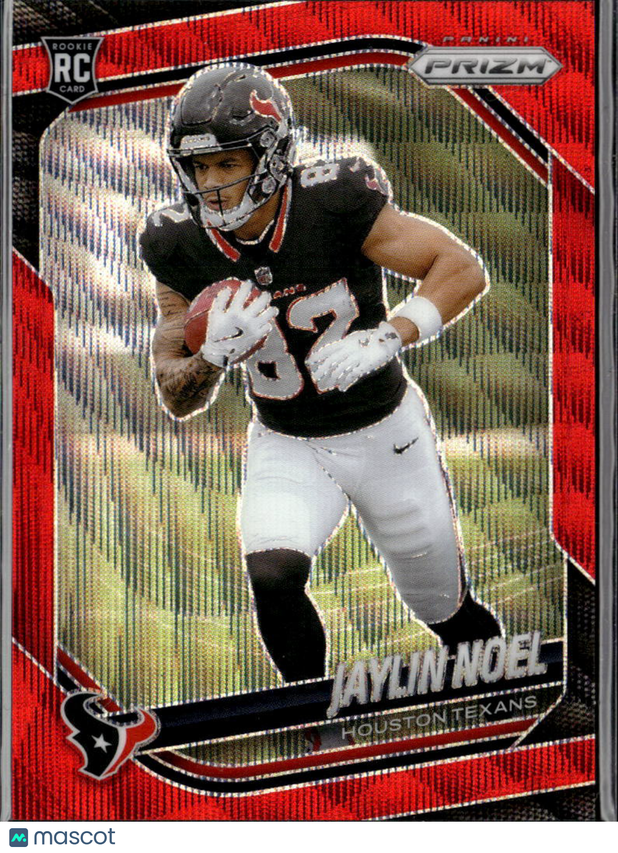 Jaylin Noel 2025 Prizm Red Wave Prizm Rookie RC 85/149 Houston Texans