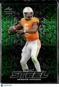 Hendon Hooker 2023 Leaf Trinity Iron Steel Green RC 4/5 Tennessee Volunteers