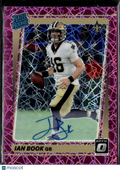 Ian Book 2021 Optic Auto Autograph RC Pink 11/50 New Orleans Saints