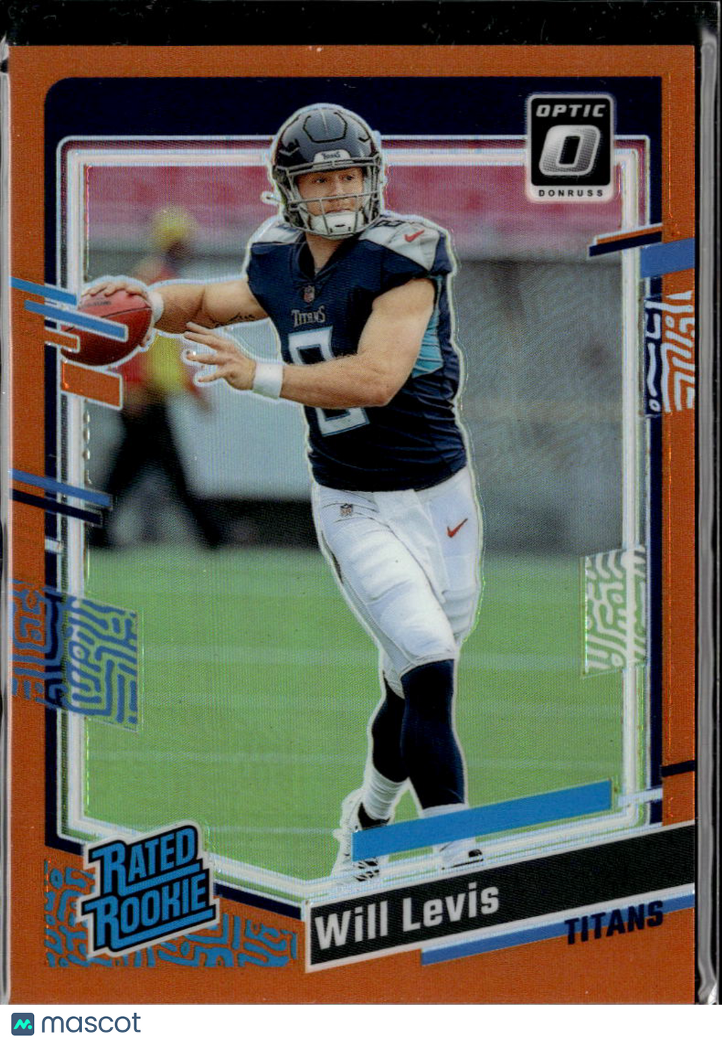 Will Levis 2023 Optic Rated Rookie Orange Prizm RC 100/249 Tennessee Titans