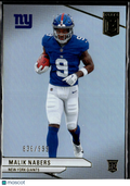 Malik Nabers 2024 Elite Rookie RC 836/999 New York Giants