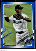 Jazz Chisholm Jr. 2021 Topps Chrome RC Blue Refractor /199 Miami Marlins