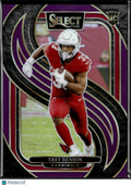 Trey Benson 2025 Select Purple Prizm Rookie RC 66/75 Arizona Cardinals