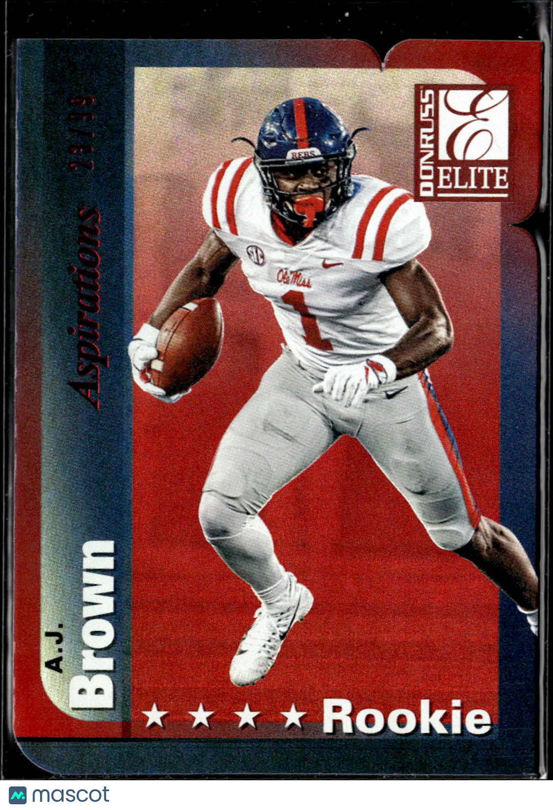 A.J. Brown 2019 Elite Red Aspirations Rookie RC 23/99 Tennessee Titans