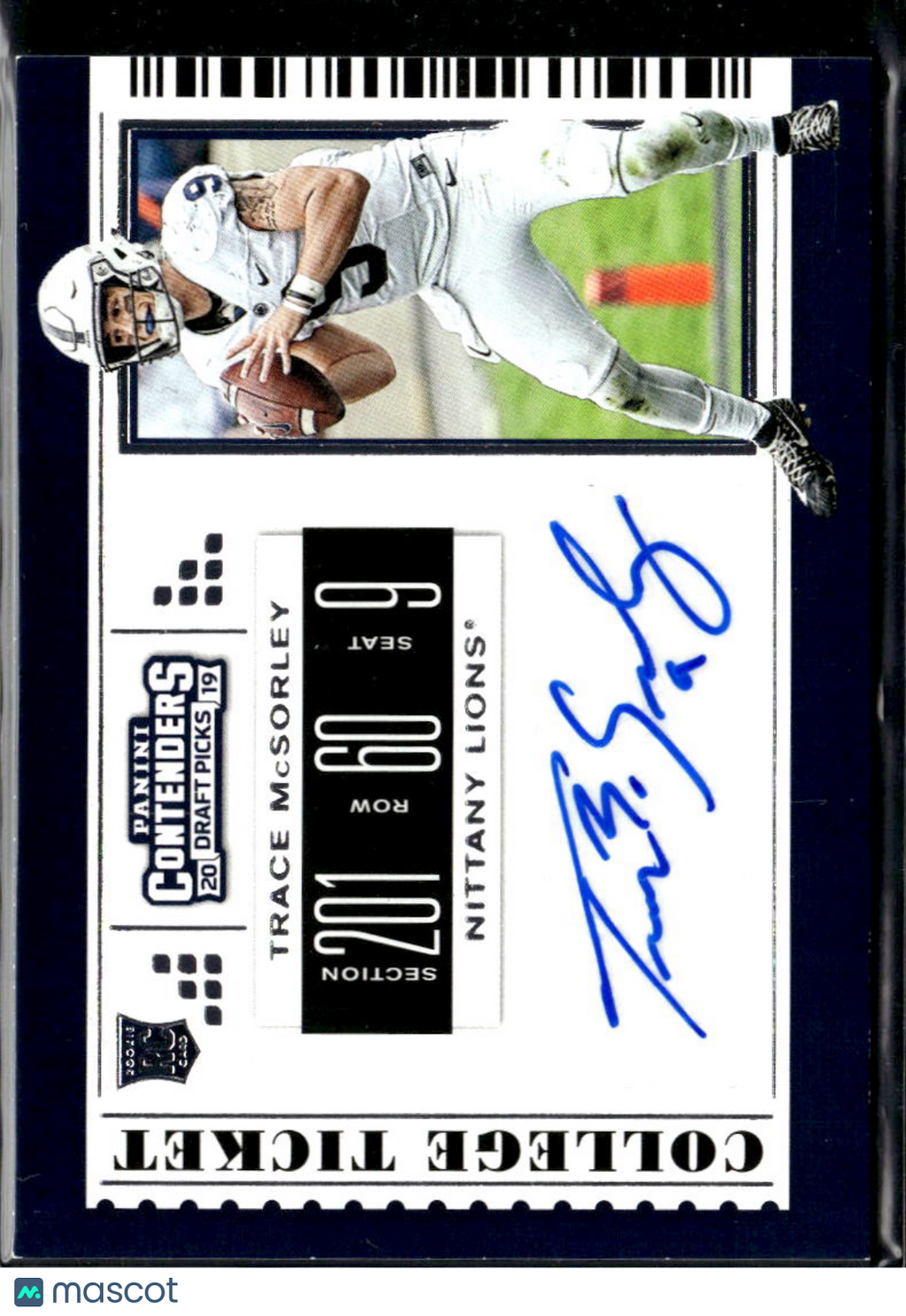 Trace McSorley 2019 Contenders Auto Autograph RC Penn State NRavens