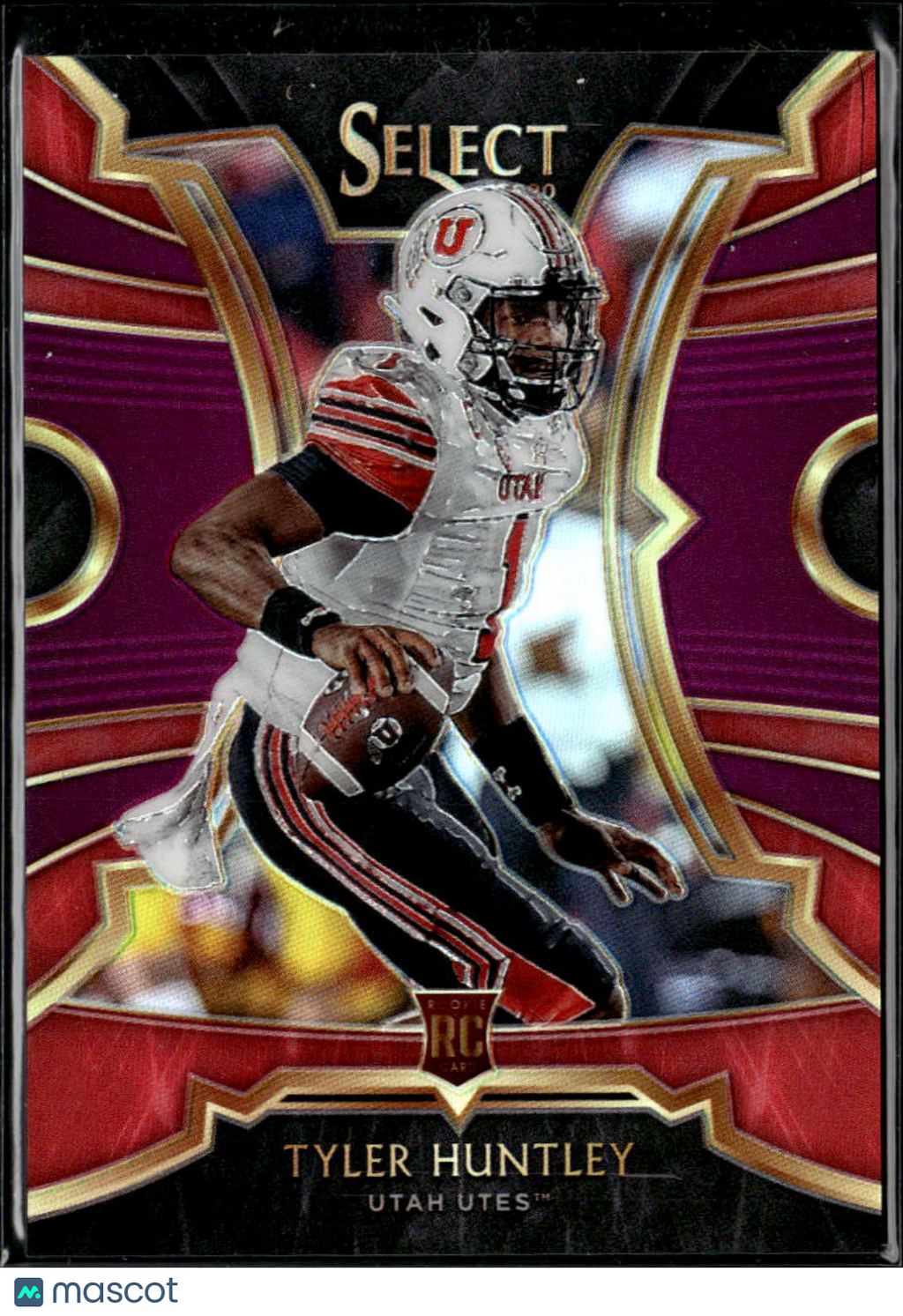 Tyler Huntley 2020 Chronicles Draft Picks Select RC Purple Prizm /99 Utah Utes