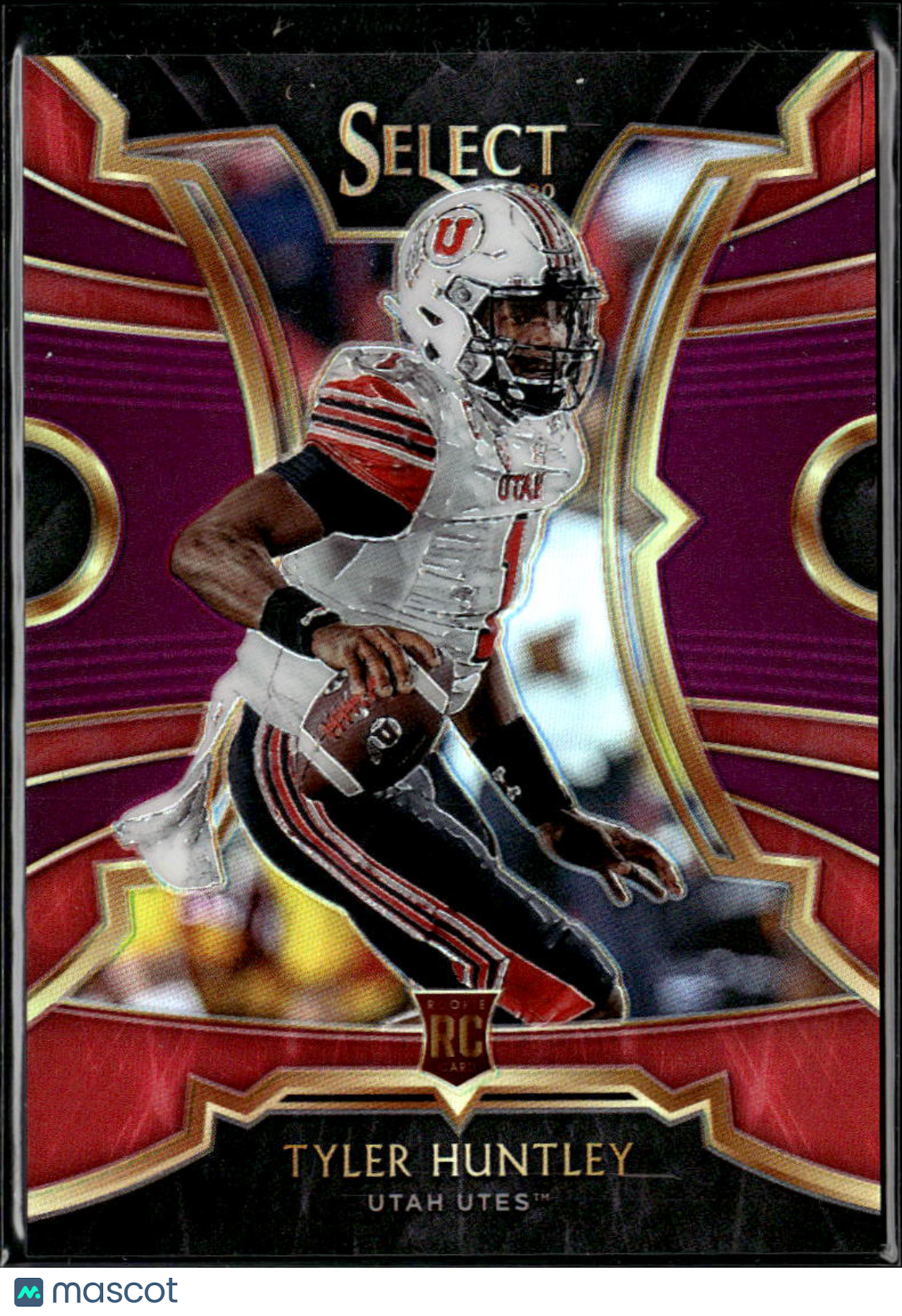 Tyler Huntley 2020 Chronicles Draft Picks Select RC Purple Prizm /99 Utah Utes