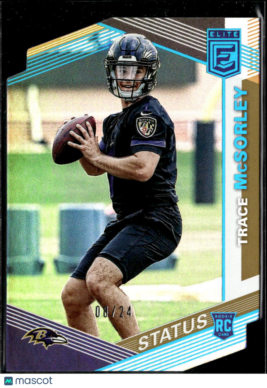 Trace McSorley 2019 Elite GOLD Status Rookie RC 8/24 Baltimore Ravens