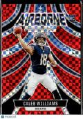 Caleb Williams 2024 Rookies & Stars Airborne Red Prizm RC Chicago Bears