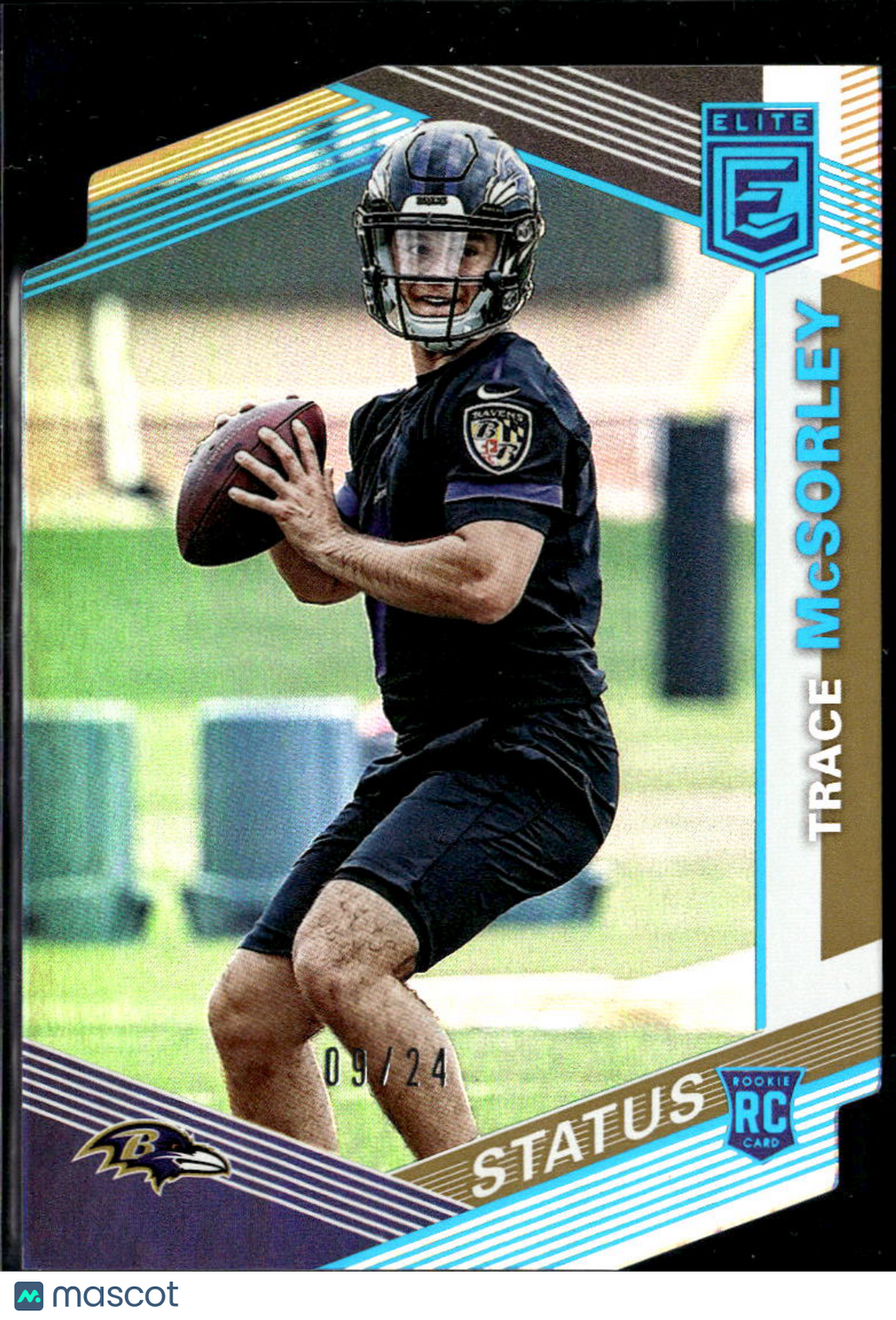 Trace McSorley 2019 Elite GOLD Status Rookie RC 9/24 Baltimore Ravens