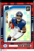 Malik Nabers 2024 Optic Rated Rookie RC Red Pandora New York Giants