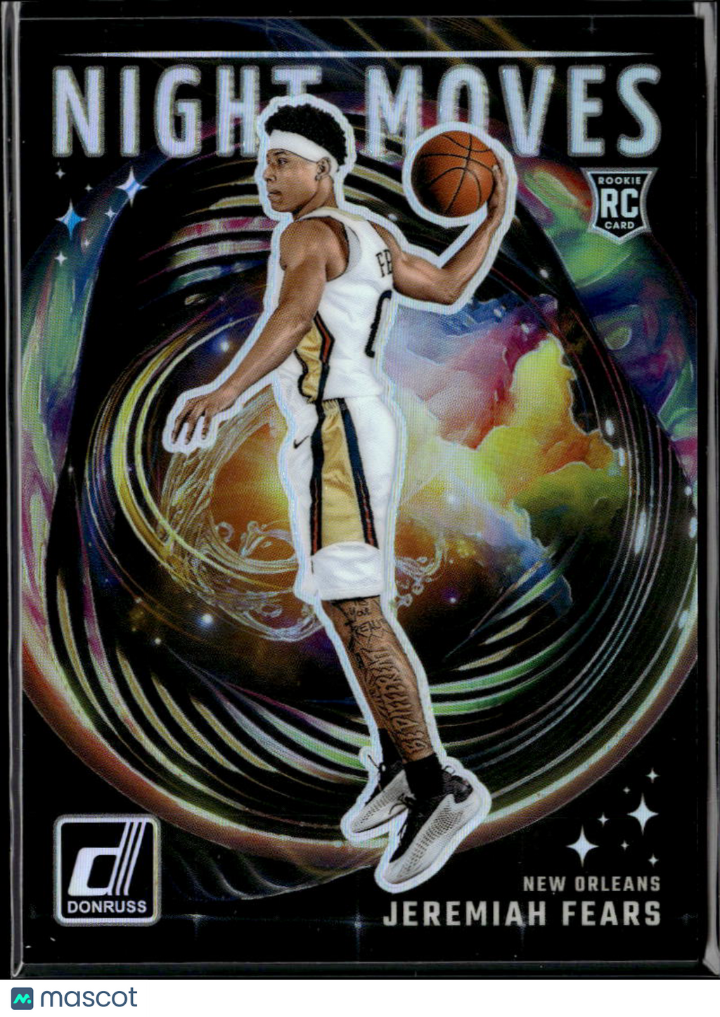 Jeremiah Fears 2025 Donruss Night Moves SSP CASE HIT RC New Orleans Pelicans