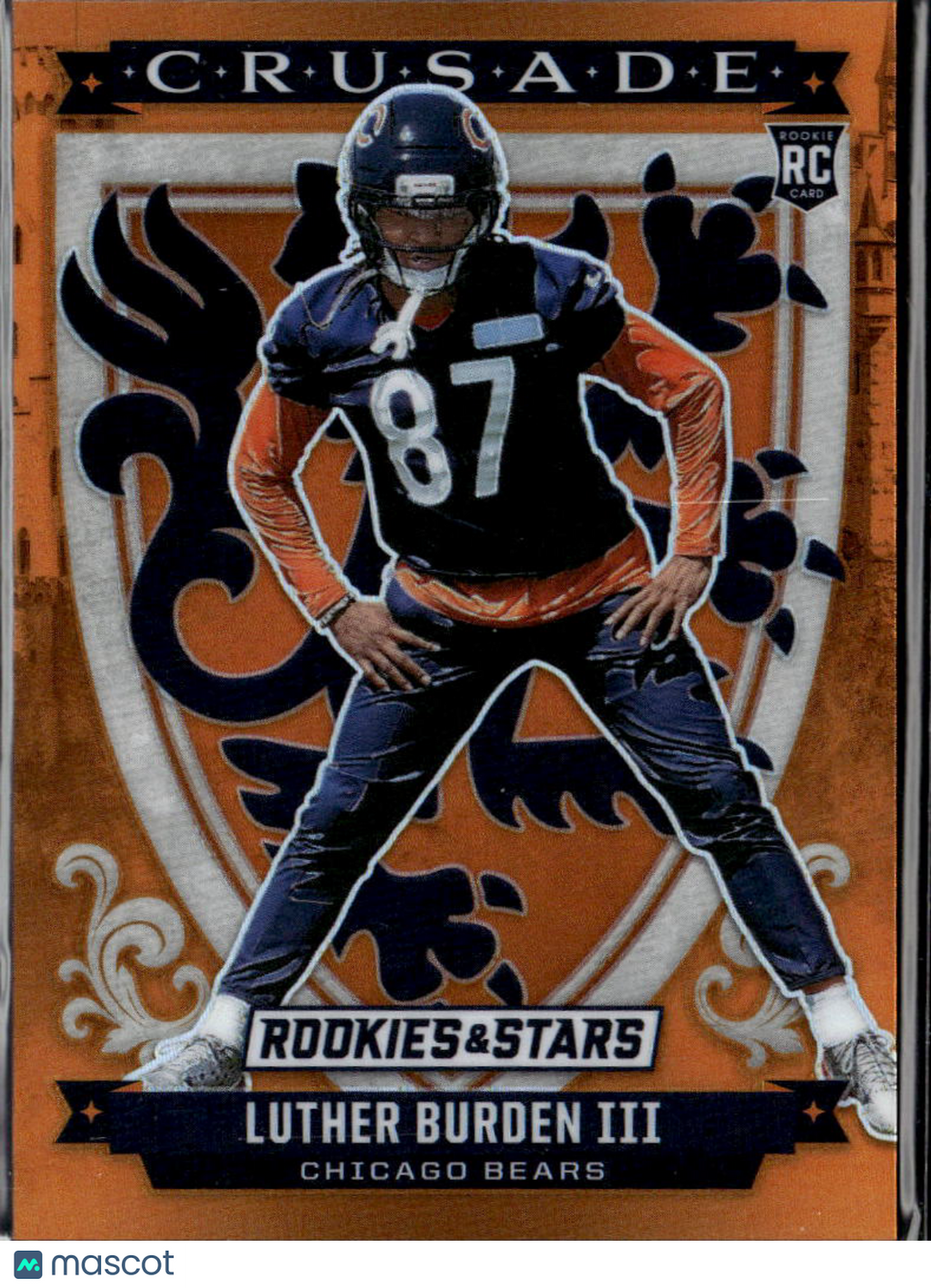 Luther Burden III 2025 Rookies & Stars Crusade Rookie Orange /25 Chicago Bears