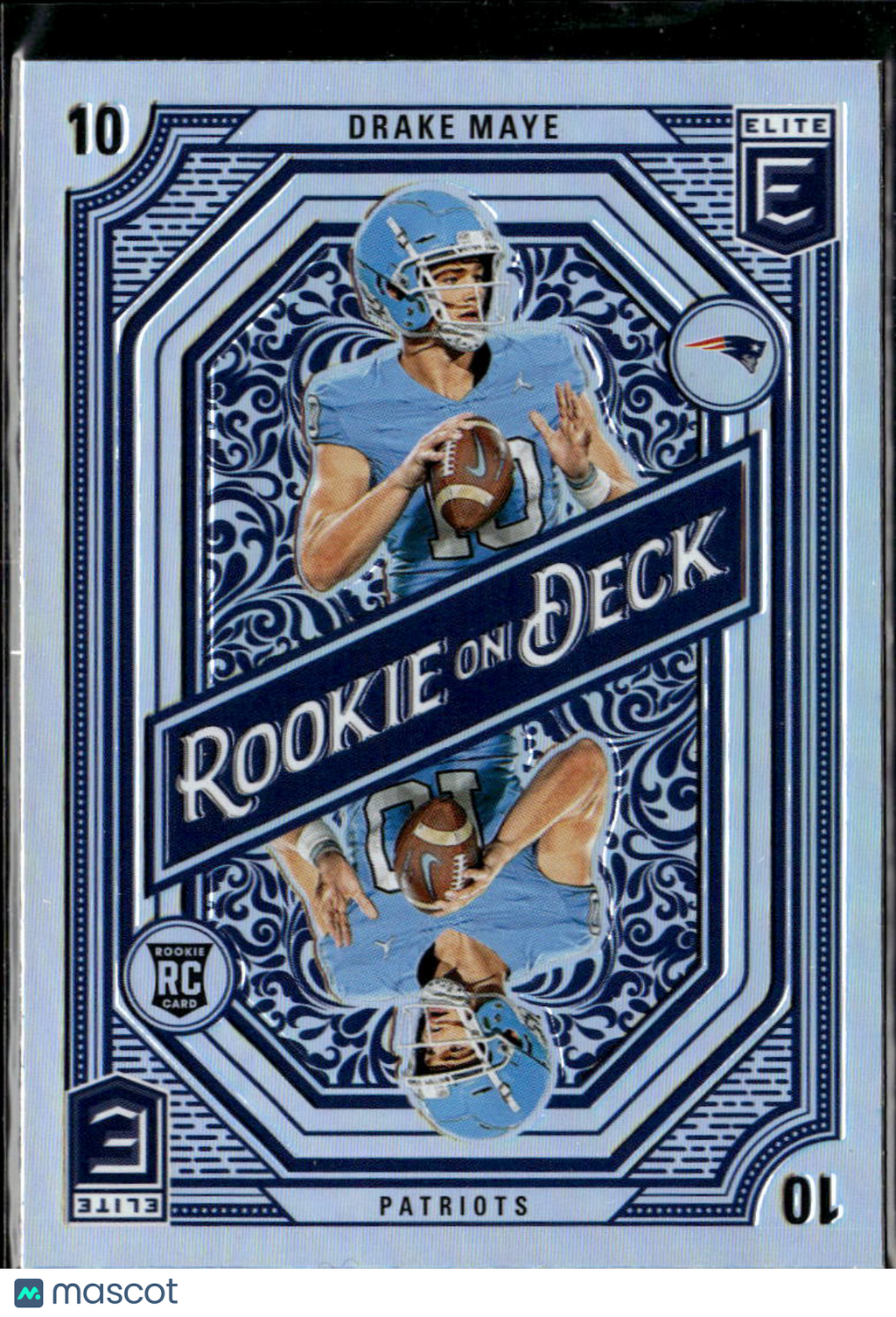 Drake Maye 2024 Elite Rookie on Deck RC North Carolina New England Patriots