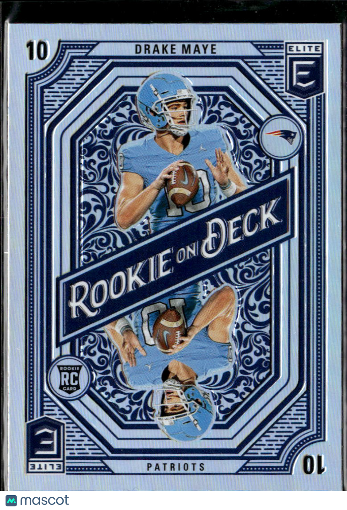 Drake Maye 2024 Elite Rookie on Deck RC North Carolina New England Patriots
